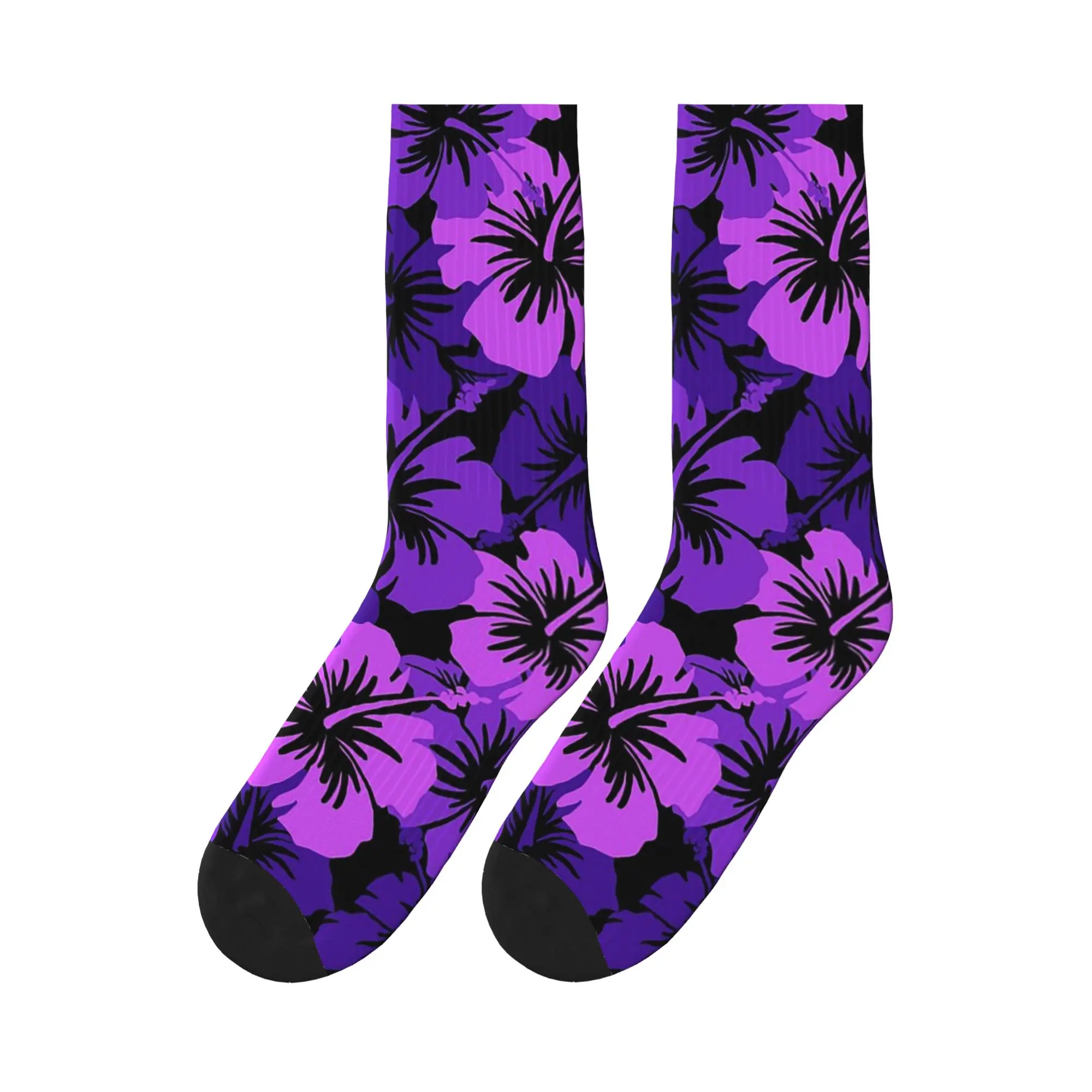 

Epic Hibiscus Hawaiian Floral Aloha Sports Socks Super Soft Stockings All Season Long Socks for Man's Woman's Gifts