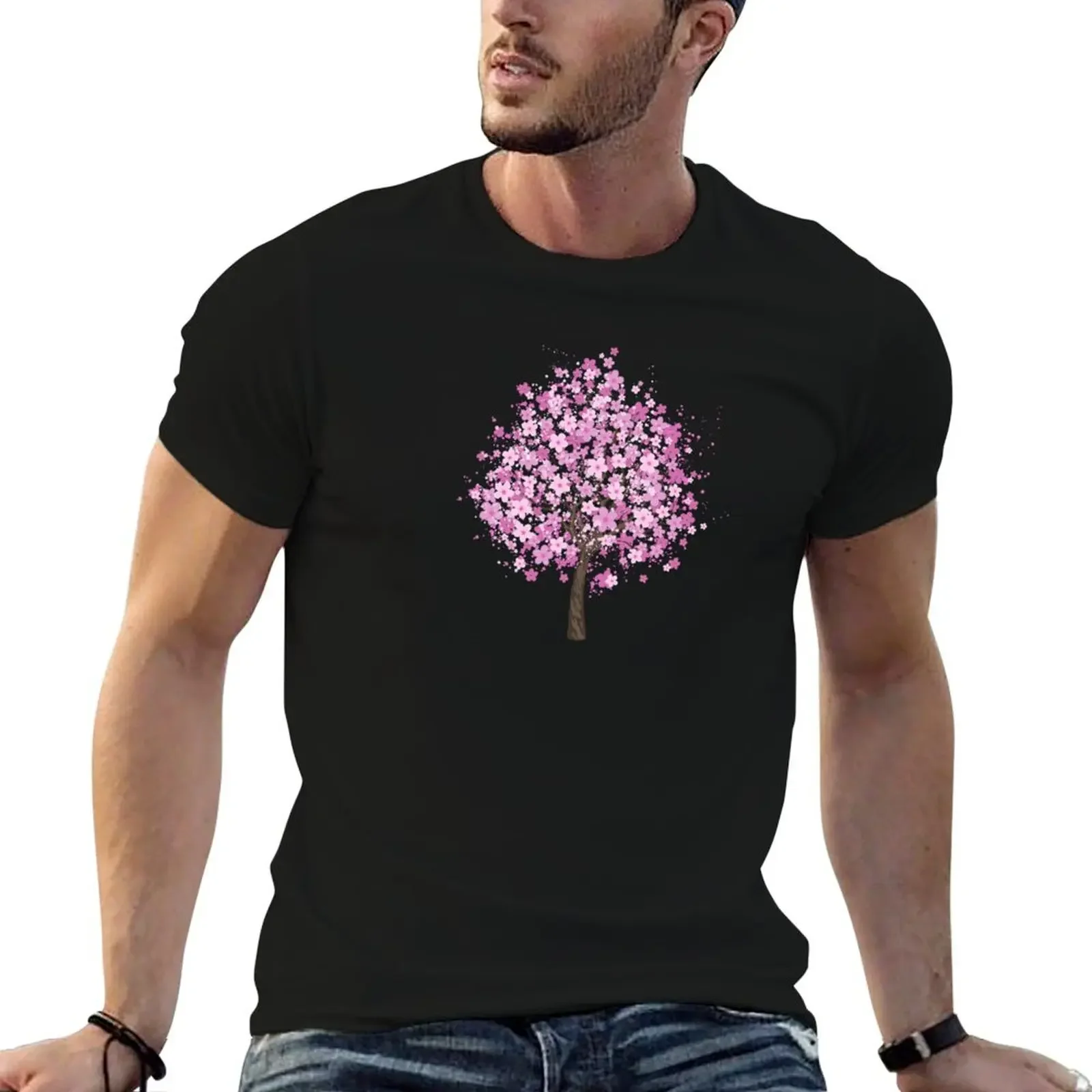 

Beautiful Japanese Cherry Blossom T-Shirt plain sublime Short sleeve tee street wear mens plain t shirts