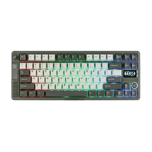 Imagen 1 del producto EPOMAKER RT85 75% ANSI EE. UU. Junta de diseño con cable/BT/2,4 Ghz Teclado mecánico inalámbrico con Joystick y pantalla DIY 1000 HZ Polling