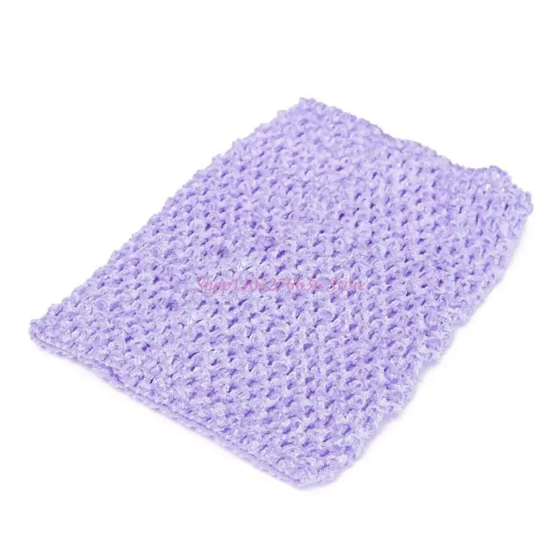 

R6FD 9 Inch Elastic Crochet Chest Wrap 23x20cm Girl Fabric Knit Tutu Tube Tops