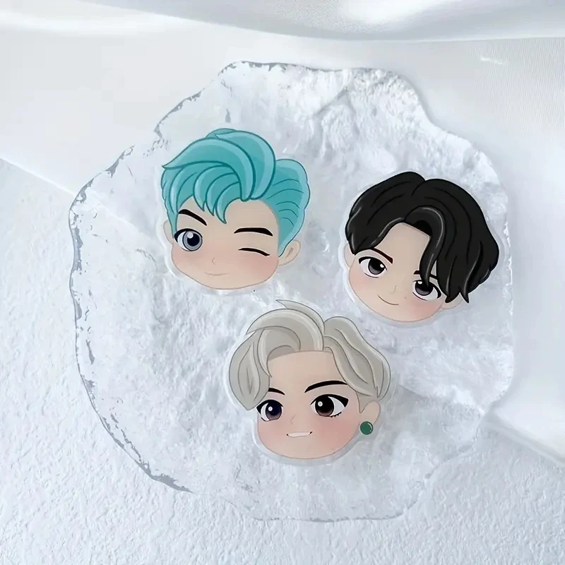 Coreano popolare Idol Boy Group Phone Stand acrilico presa Grip Holder retrattile Lazy Stand Anime Character Phone Holder