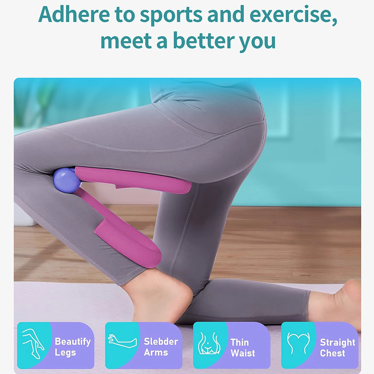 Multi Functional Pelvic Floor Muscle Trainer Leg Clamp Kegel Trainer Women's Exercise Leg beauty device