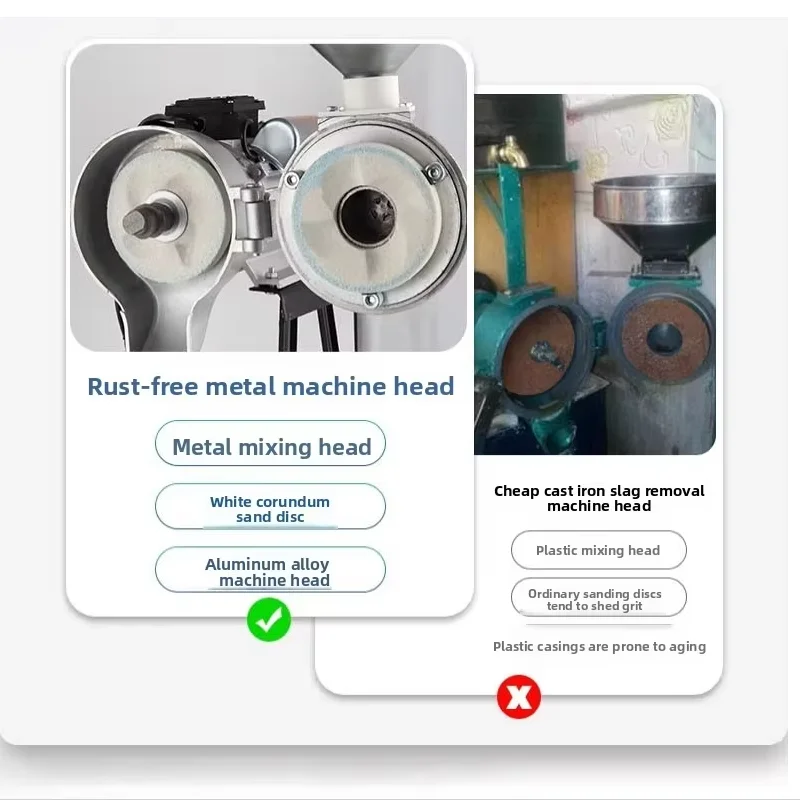 Máquina Comercial Automática de Alta Velocidad y Potencia para Leche de Soja, Molinillo Eléctrico de 1400 RPM para Arroz, Granos, Frijoles y Salsas