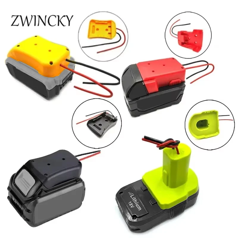 ZWINCKY Battery Adapters For Makita/Bosch/Milwaukee/Dewalt/Black & Decker/Ryobi,18V DIY Power Tool Converter Adapter Dock Holder