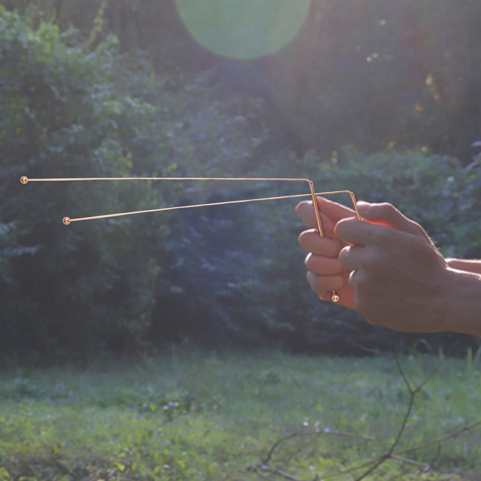99.9% Pure Copper Telescopic Dowsing Rods Set With Pendulum And Scrying Mat For Water Finding Treasure Hunting Tool