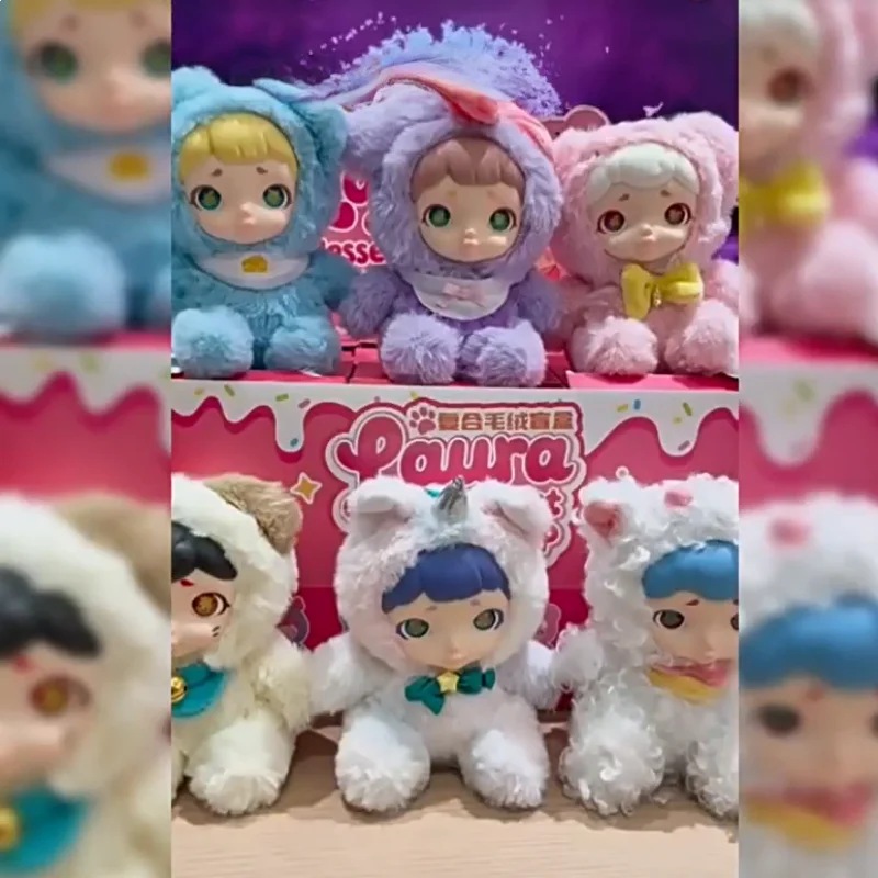 

Genuine Laura Cute Pet Dessert Shop Series Blind Box Kawaii Doll Display Trend Playing Toys Collectible Decoration Birthday Gift
