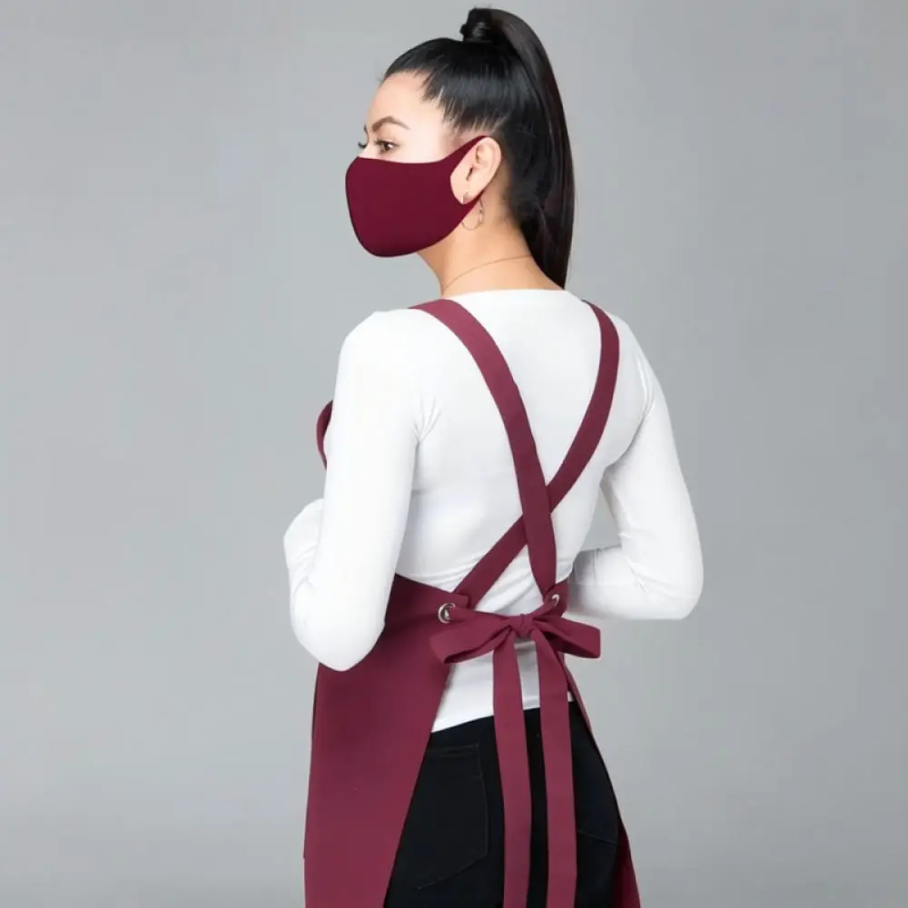 Heavy Duty Waterproof Canvas Apron Cooking Baking Kitchen Uniform Multi Pocket Workwear Professional Chef Smock Durable Apparel