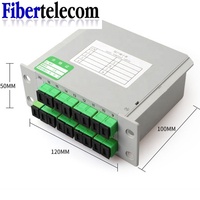 Optical Fiber Splitter 1-2 1-4 1-8 1-16 SC APC Cassette Box Plug-in Type Optical Splitter