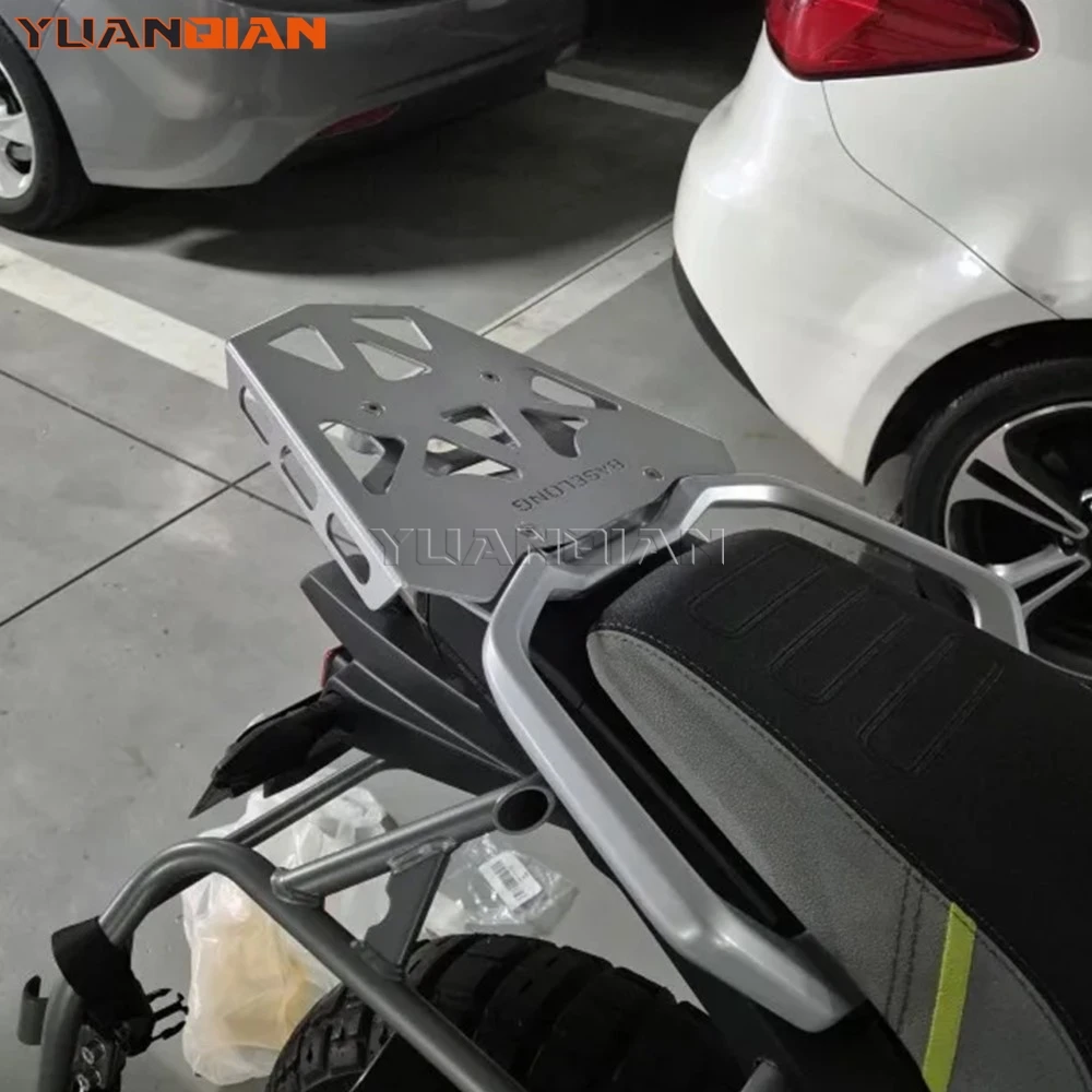 

450MT Rear Rack Luggage Ride Top Carrier Box Holder Bracket For CFMOTO 450 MT 2024 2025 2026 Storage Suitcase Tail Cargo Shelf