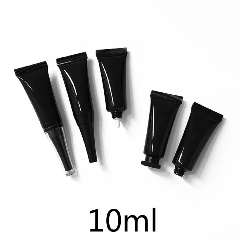 

10g Black Cosmetic Soft Tube 10ml Empty Makeup Cream Lotion Refillable Container Concealer Squeeze Bottles