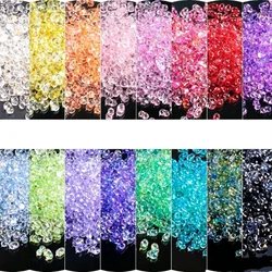 3x6mm Mermaid Gradient Color Glass Peanut Beads Transparent Two-Color DIY Handmade Jewelry Straight Hole Bead Beads Loose Beads