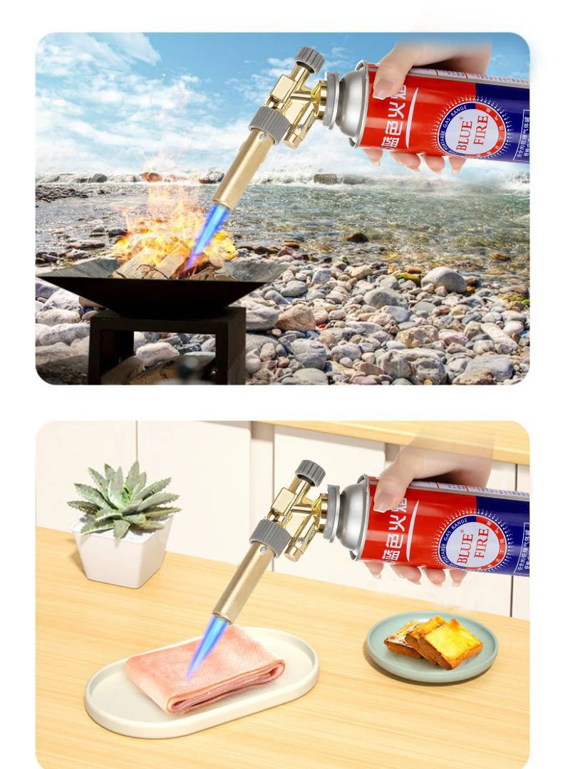 Kupfers chweiß gasbrenner tragbare Flammen pistole Butan brenner Außen grill Feuerzeug Flammen werfer Schweiß geräte Küchen bedarf – Detail 13