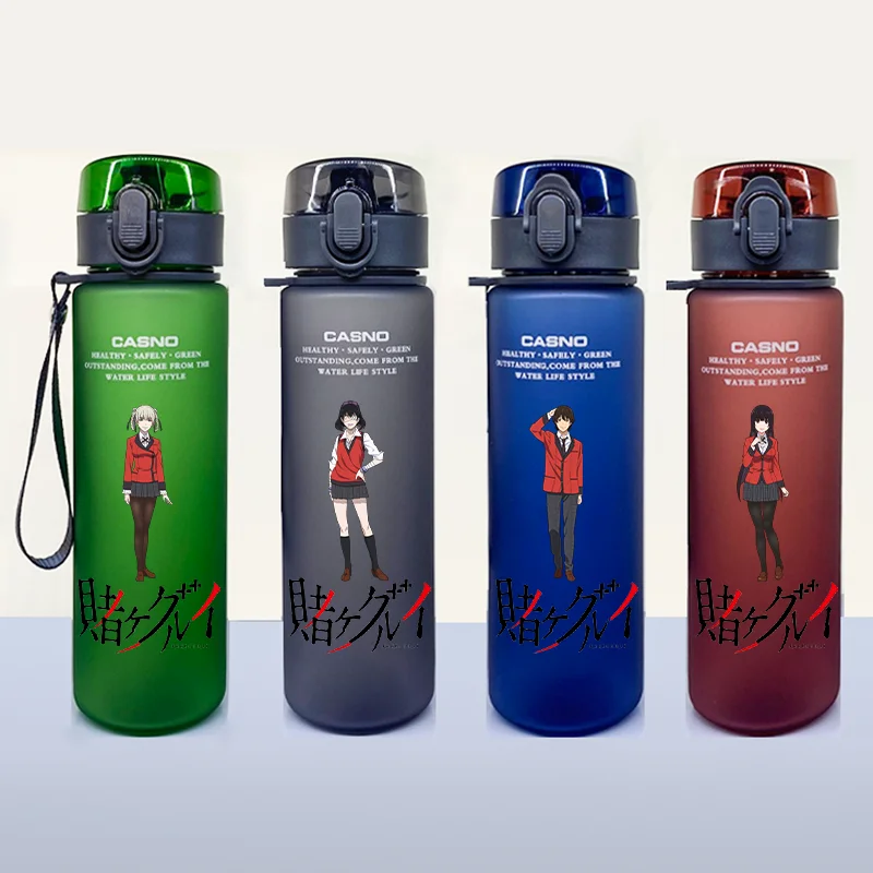 560ML Cheating Allowable Cartoon Water Bottle Outdoor Sports Travel Plastic Water Bottle Portable Large Capacity Water Cup