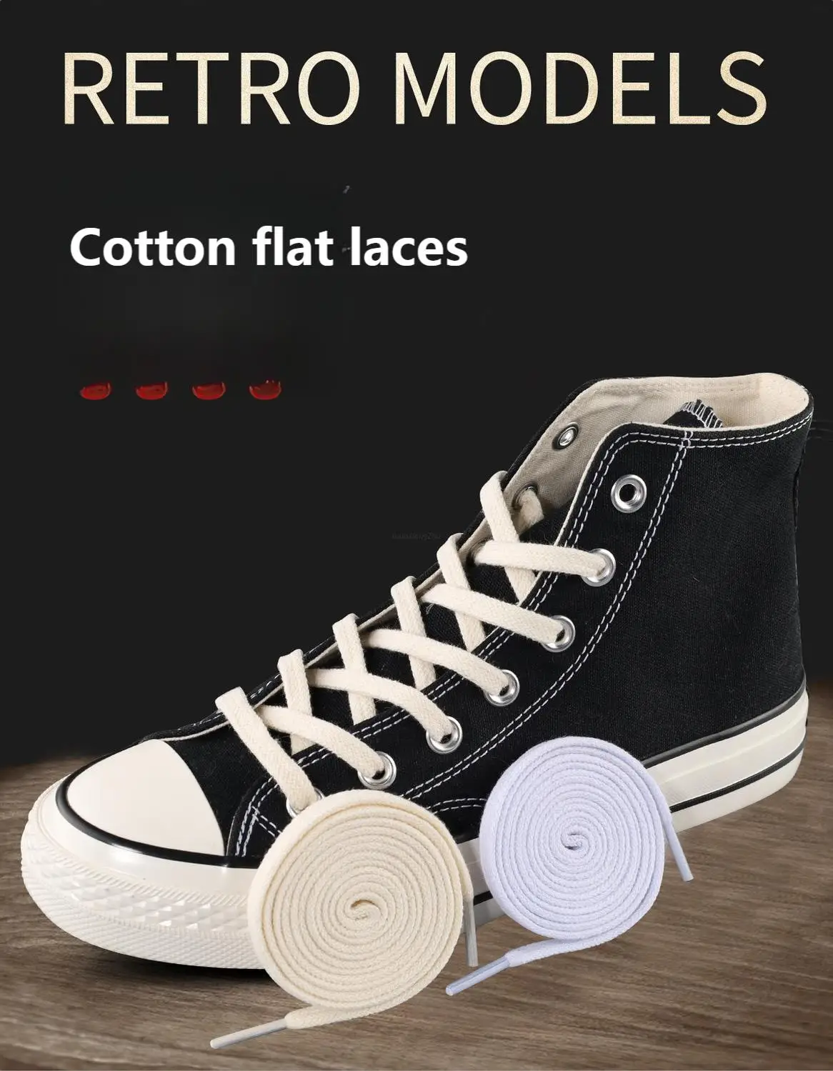 Classic Flat Shoelaces Quality Cotton Shoe Laces Durable Solid Shoelaces for Sneakers Canvas Shoes 100/120/140/160CM 1Pair/2Pair
