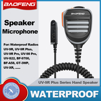 BAOFENG UV-9R Plus Waterproof Walkie Talkie Speakers Microphone UV-9R A58 BF-9700 UV-S22 UV-98 Pro Two Way Radios PTT Hand MIC