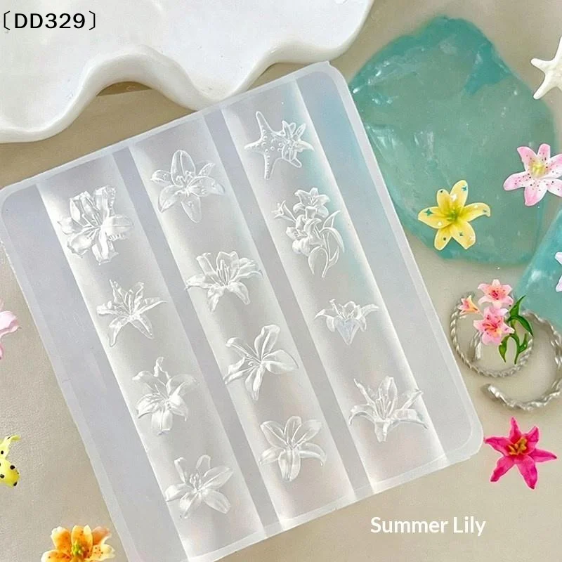 Resin Art Template - 3D Siliconen Bloem Nagelkunst Snijmal Hars