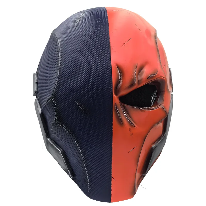Deathstroke Mask for Adult Man Half Face Halloween Mask Masquerade Carnival Party Props Resin Material Cosplay Accessories