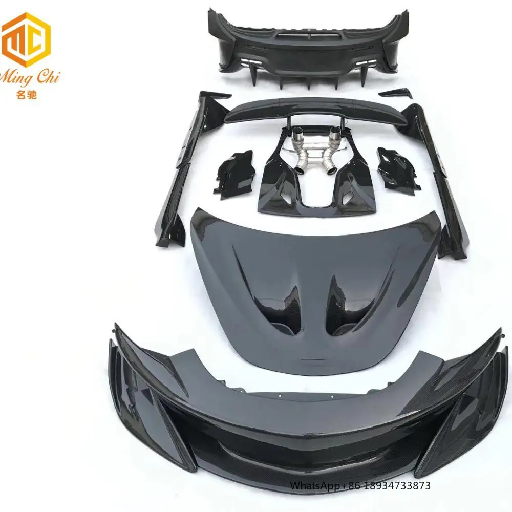 600LT carbon fiber body kit is suitable for McLaren 540C 570C 570GT body kit 600LT bumper hood skirt spoiler