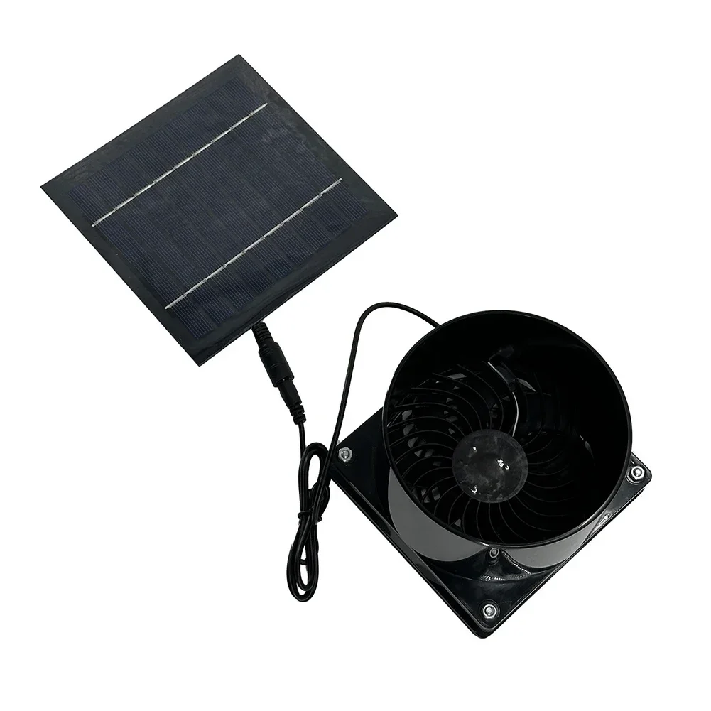 

5w 6V Solar Exhaust Fan Air Duct Green Energy Ventilation Fan Hot Fan Recirculable Ventilation For Home RV Greenhouse Utility