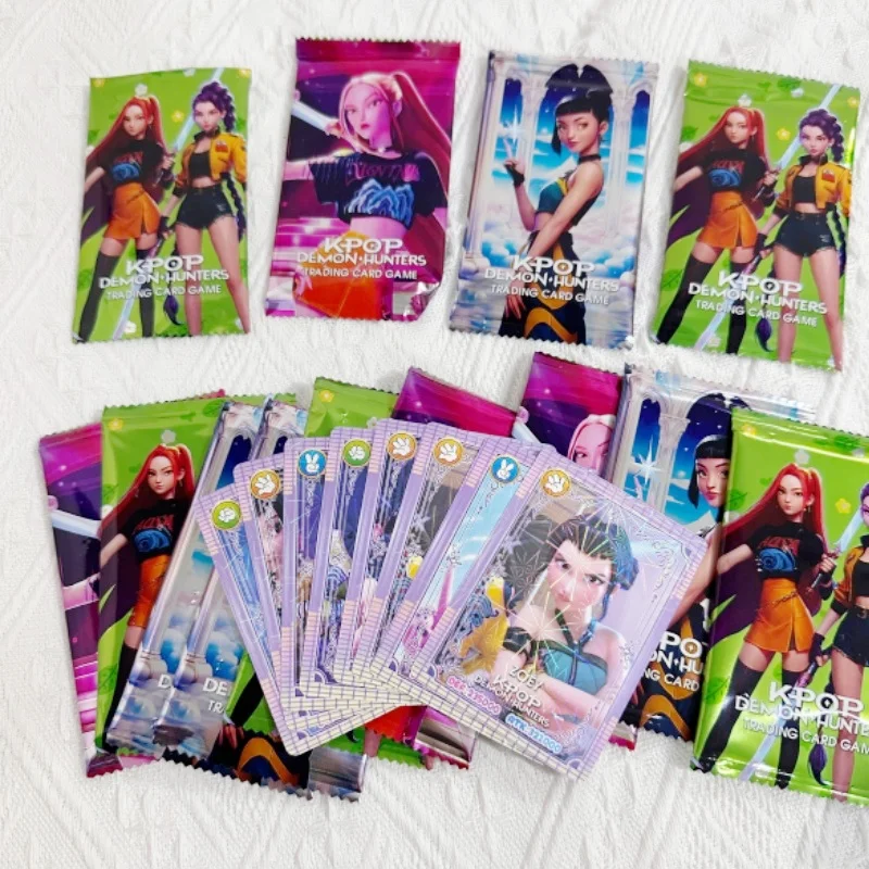 Kpop – boîte aveugle de cartes à collectionner, Huntrix Rumi Mira Zoey, personnage Laser Flash, sac mystère, cadeau Surprise