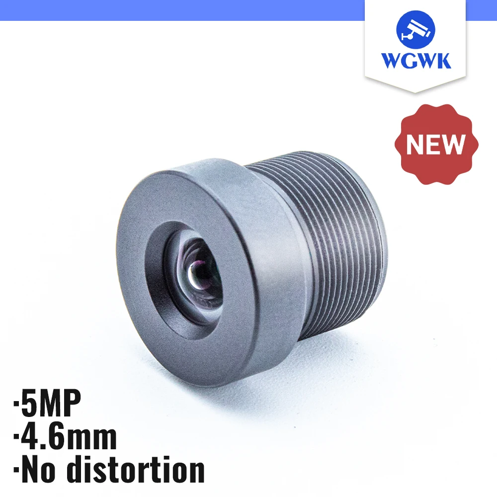 

WGWK-5745 CCTV Camera Lens HD 5MP 4.6mm M12 Mount No Distortion 1/2.8" IMX307 F2.4 Optional For Surveillance Security IP Cameras