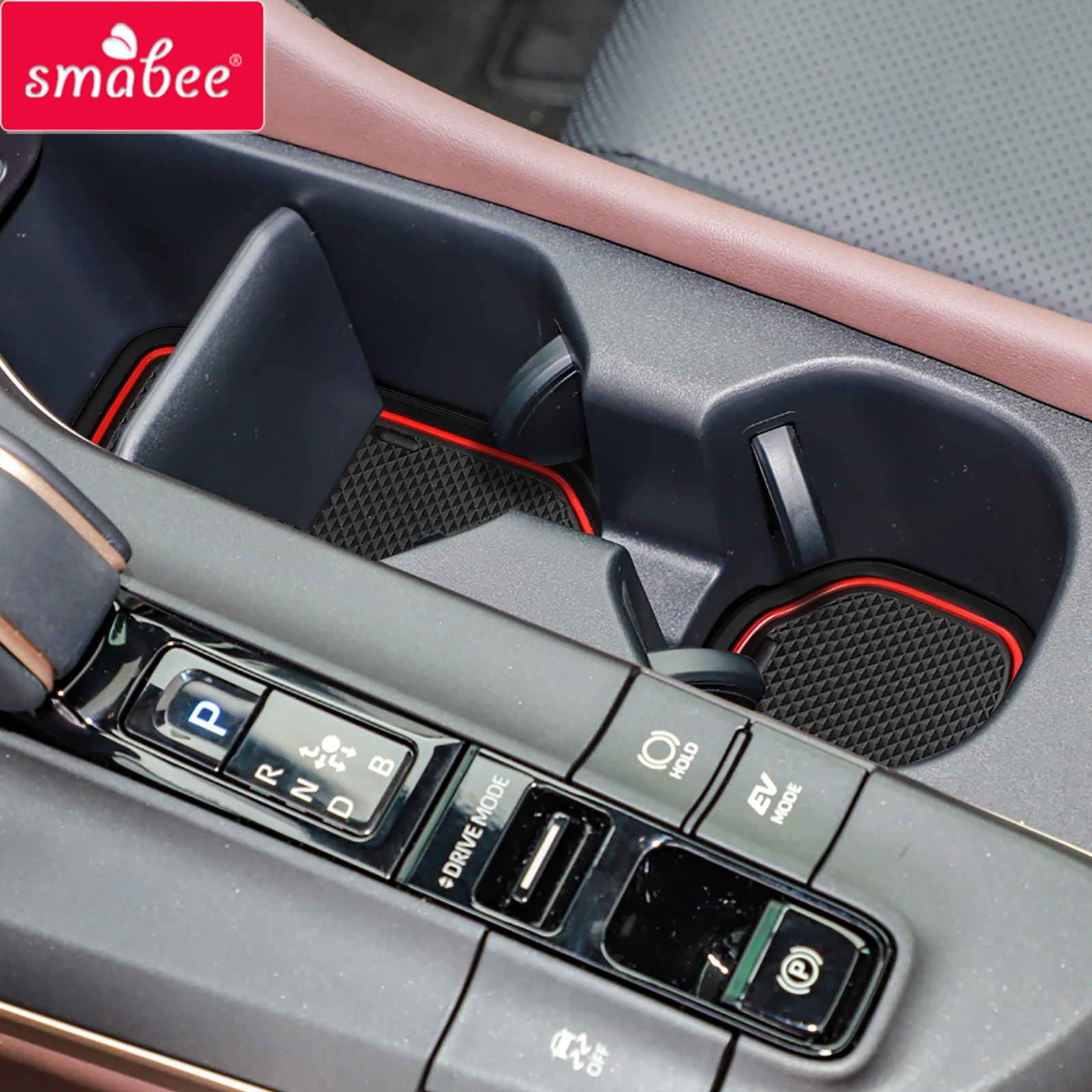 

Smabee Anti-Slip Gate Slot Cup Mat for Toyota Crown 2023 Non-Slip Door Groove Pad Car Cup Holder Rubber Interior Accessories