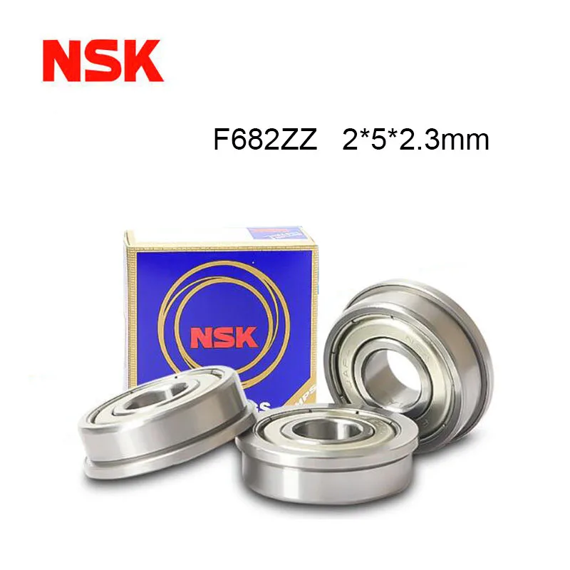 

Origin Japan NSK Bearing F682ZZ Flange Bearing 2x5x2.3mm ABEC-9 5/10PCS Flanged F682ZZ High Speed Ball Bearings 2022 Hot Sales