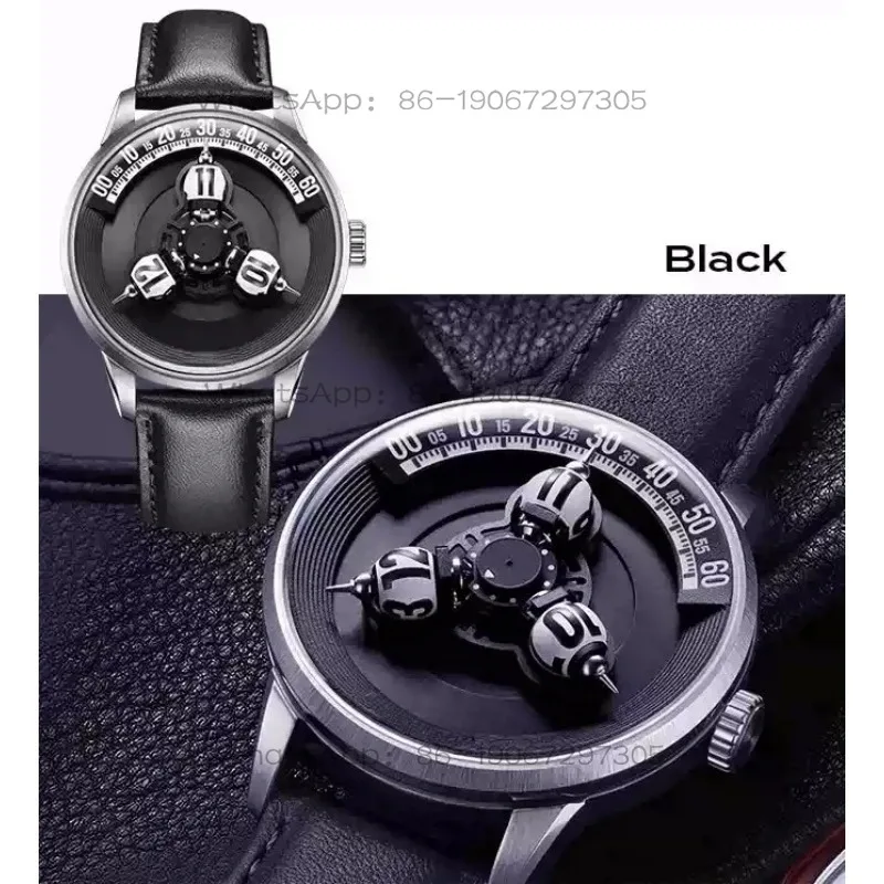 Spherical three-dimensional star wheel mechanical watch