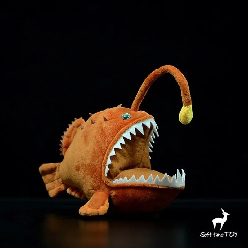 ZWY Original Realistic Anglerfish Plush Toy Unique Deep Sea Creature Stuffed Animal Lifelike Marine Life Collectible Gift