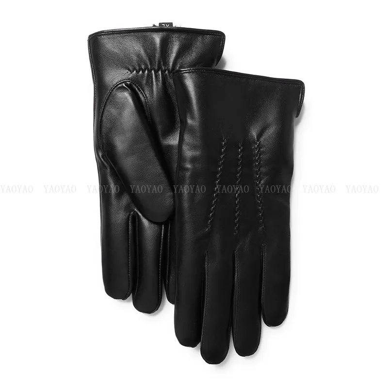 fashion-men-goatskin-leather-gloves-wrist-solid-genuine-leather-male-winter-outdoors-driving-velvet-warm-mittens