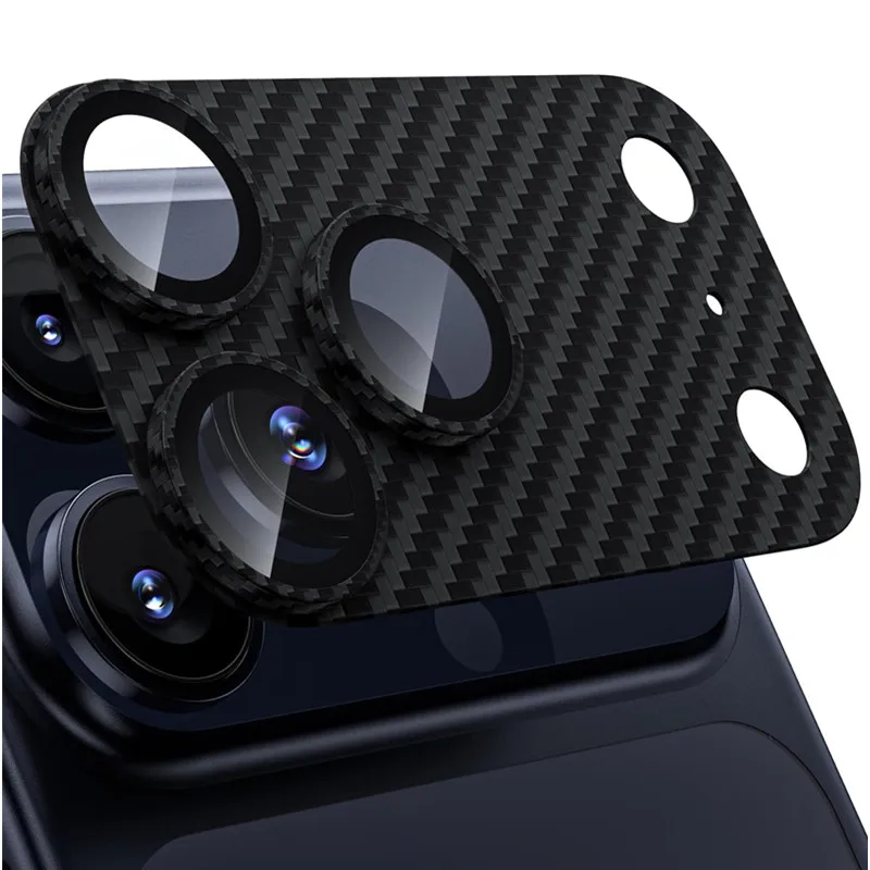 Carbon Fiber Metal Glass Camera Lens Protector for IPhone Air 17 Max Plus 17Pro 17Air IPhone17 i17 IPones Lens Cover Accessories