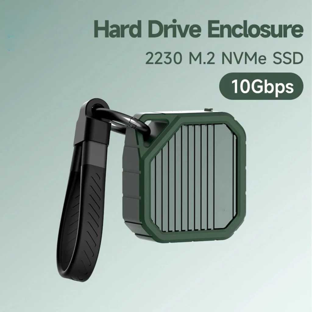 2230 M.2-Gehäuse, Direct Attach Wireless USB C 10 Gbit/s M.2 NVMe SSD-Gehäuseadapter für Telefon-Laptop