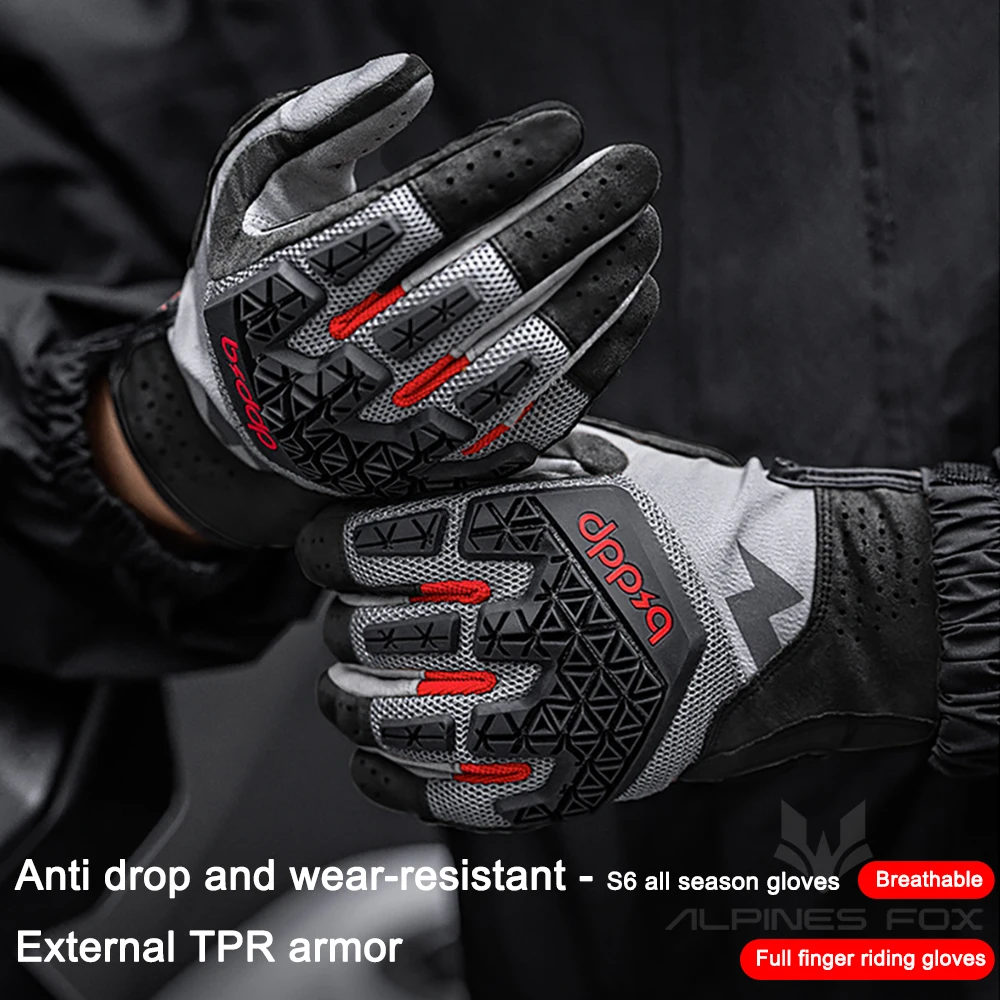 Summer Motorcycle Gloves Women Men Breathable Touch Screen Motocross Racing Glove Retro Motorbike Adventure Riding Guantes M-XXL