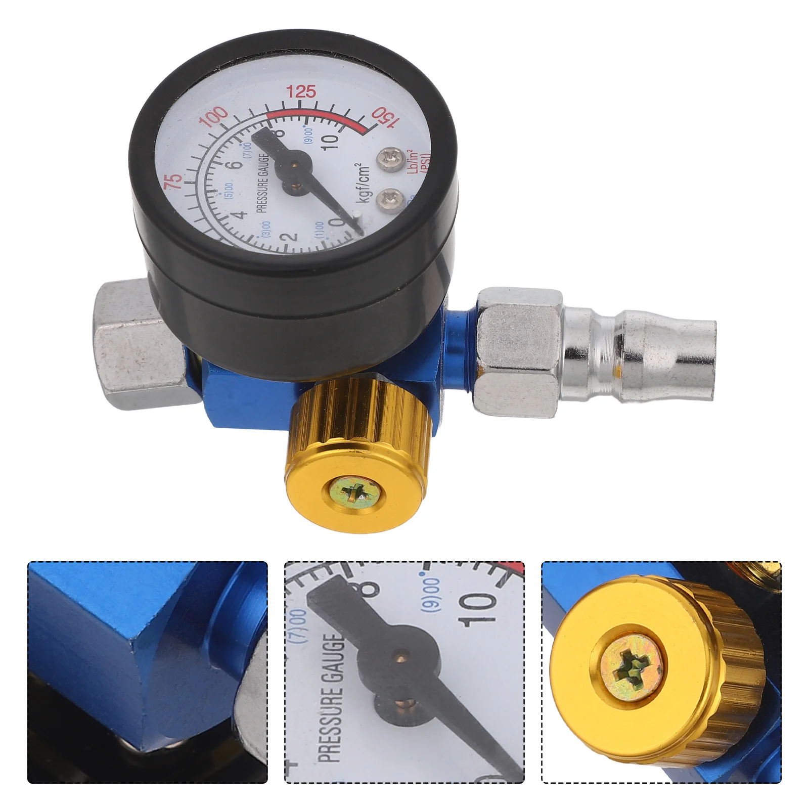 

Spray Gun Pressure Regulator Inline Oil Water Separator Air Pressure Control Paint Sprayers Automotive Air Compressor Gauge