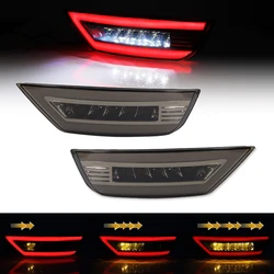 2Pcs LED Rear Bumper Reflector Light For Ford Focus 2 MK2 Hatchback Ecosport Escape Kuga 2009-2020 Rear Signal Fog Lamp