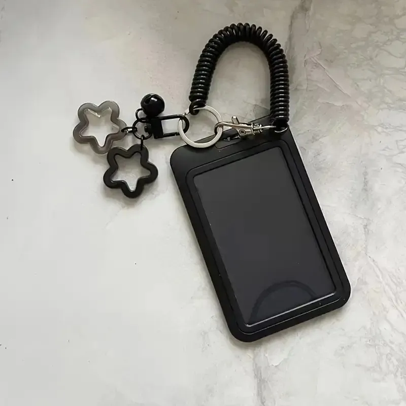 حامل بطاقات الهوية البلاستيكية القابلة للسحب على شكل نجمة ملونة مع سلسلة مفاتيح. لطيف وعملي، مناسب لبطاقات الحافلات، معرف الحرم الجامعي، #6