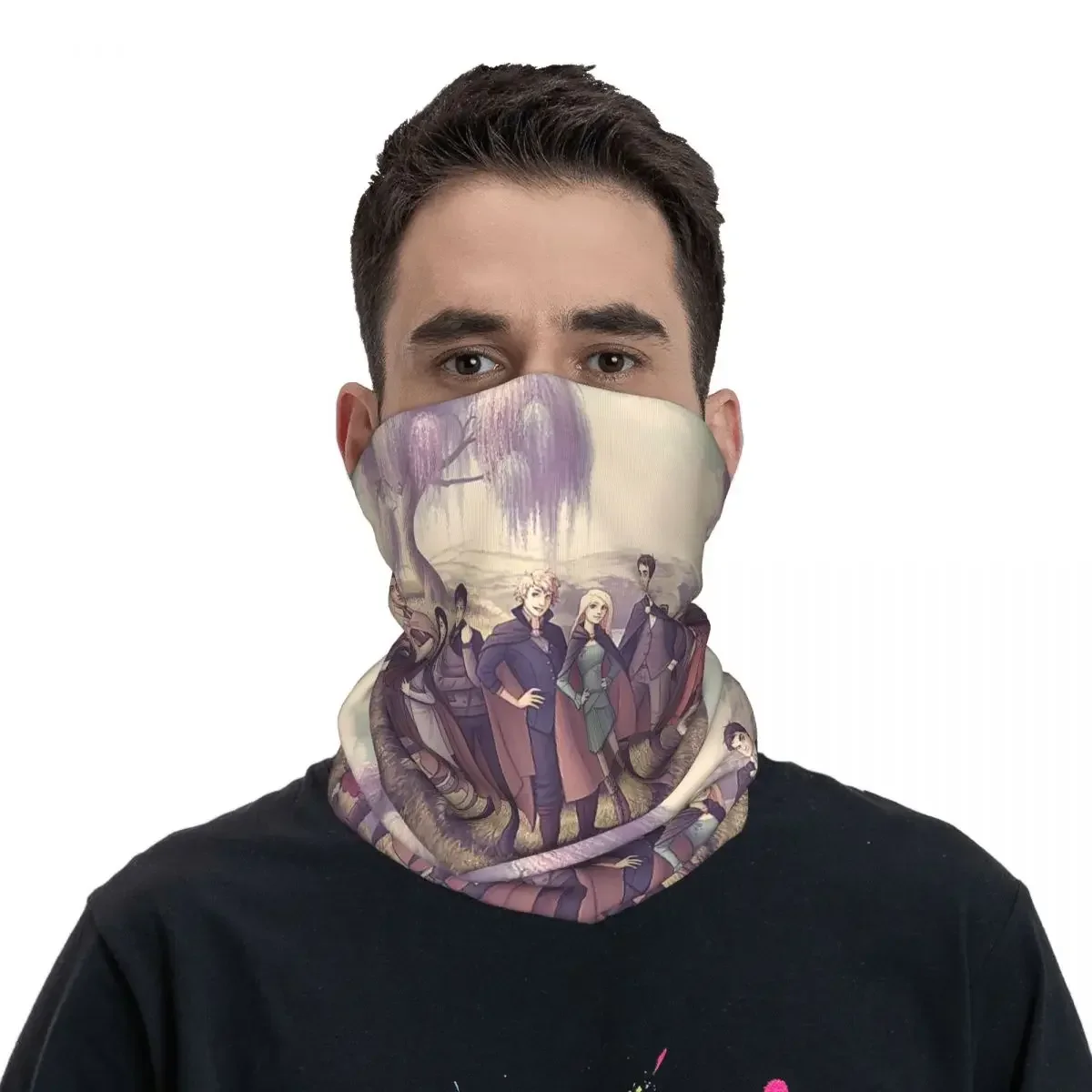 Keeper Of The Lost Cities Character Bandana Neck Gaiter Printed Wrap Mask Scarf Headwear Hiking Fishing For Men Women Adult