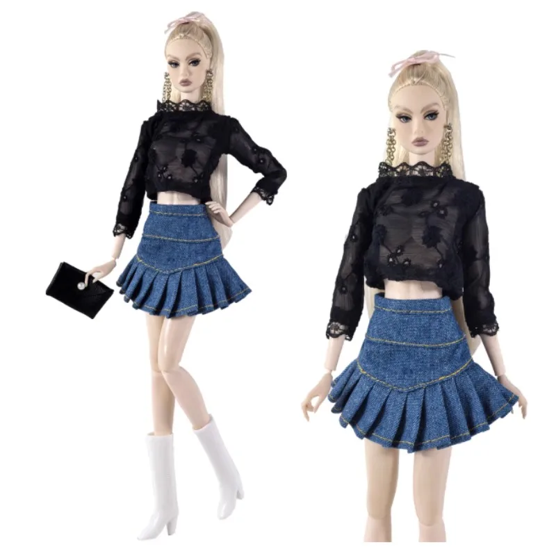 Nowe stylowe ubrania i sukienki, spódnice, garnitury, płaszcze dla lalek BB FR BBIKG696