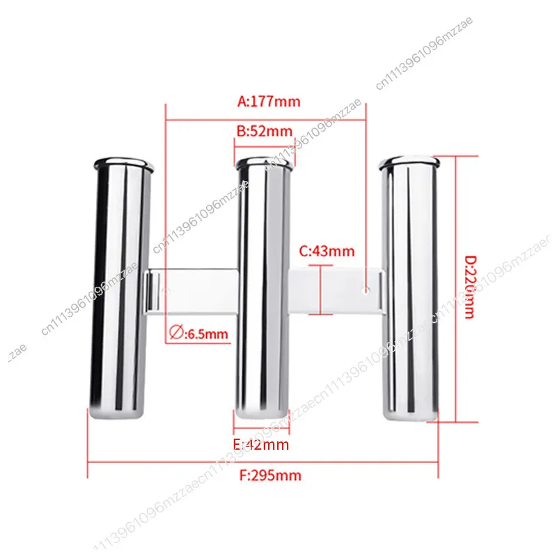 Marine Stainless Steel Fishing Rod Bracket Triple Fishing Rod Insert Tube Boat Socket Holder Quadruple