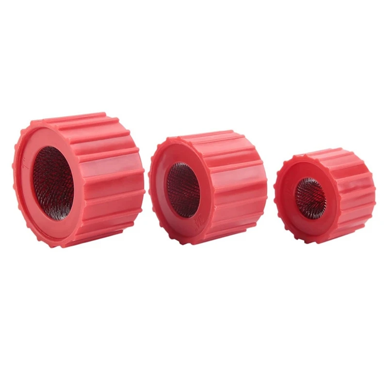 3 szt. Zestaw do czyszczenia rura miedziana 1/2 Cal, 3/4 Cal i 1 Cal szczotka do czyszczenia rura miedziana szczotka hydrauliczna trwała łatwa instalacja