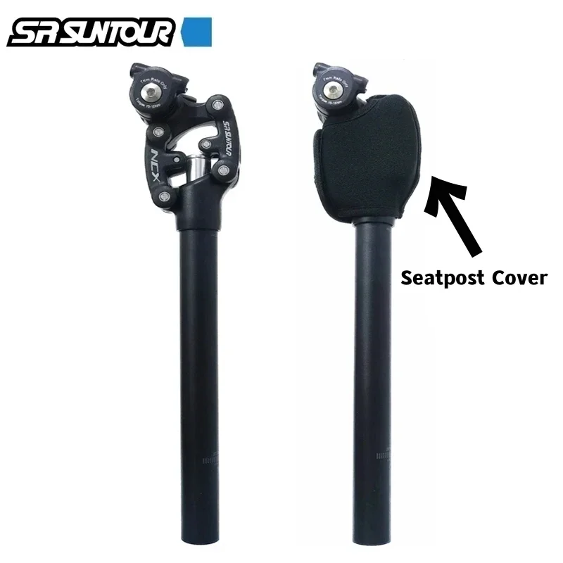 SR Suntour NCX Bicycle Suspension Seatpost 27.2-28.6 30.0 30.4 30.8 31.6 33.9mm*350MM Mountain Bike Damping Seat Tube Seatpost