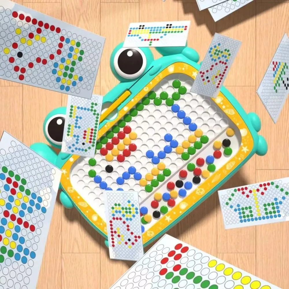 Plastic Magnetic Crab Drawing Board with Magnetic Pen Drawing Graffiti Board Round Montessori Magnetic Sketchpad