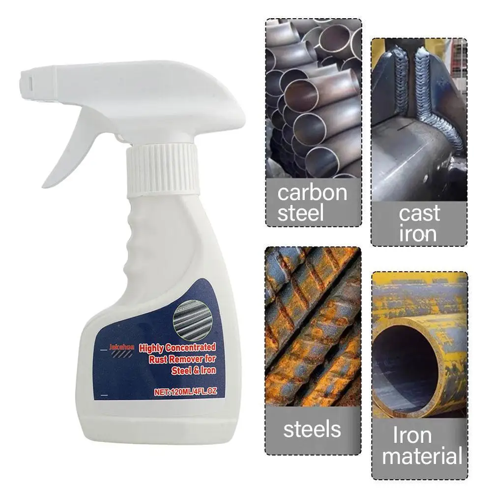 Highly Concentrated Rust Remover for Steel&Iron 120ml/500ml Fast Rust Removal Powerful Metal Rust Remover Daily Car Maintenance
