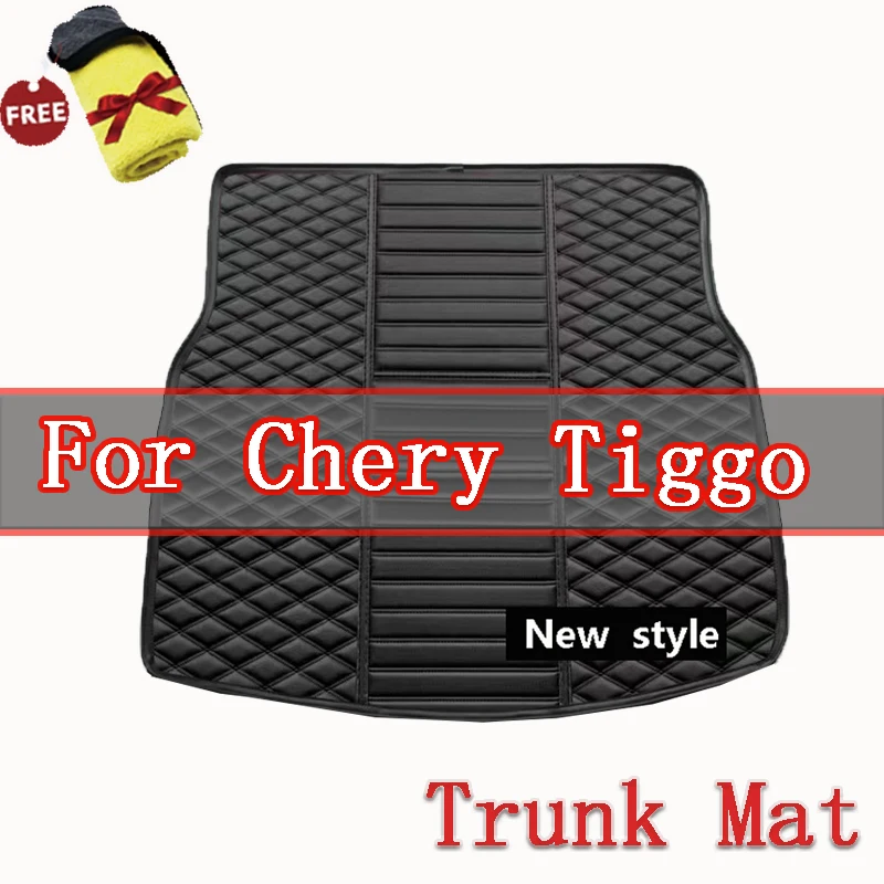 For Chery Tiggo 8 Pro MAX 2022 2023 Trunk Mat Leather Durable Cargo Liner Boot Carpets Rear Film Interior Protector Accessories