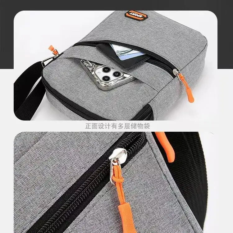 Versatile Practical Sport Sling Bag Multi-color Option Multi-pocket Adjustable-strap Lightweight For Daily Use Outdoor Bag