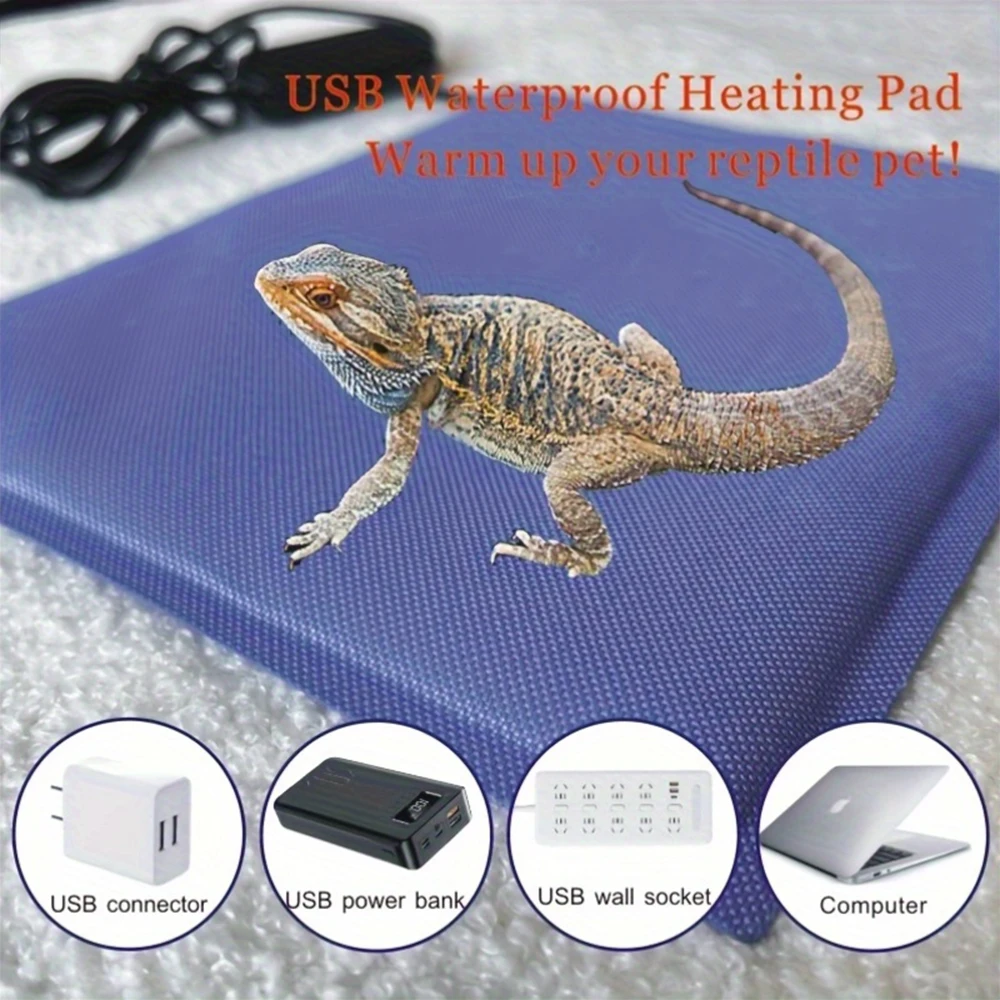 USB両用爬虫類ヒートマットスマート温度制御爬虫類用品ヒータ - Reptile Heating Mat のレビューと価格