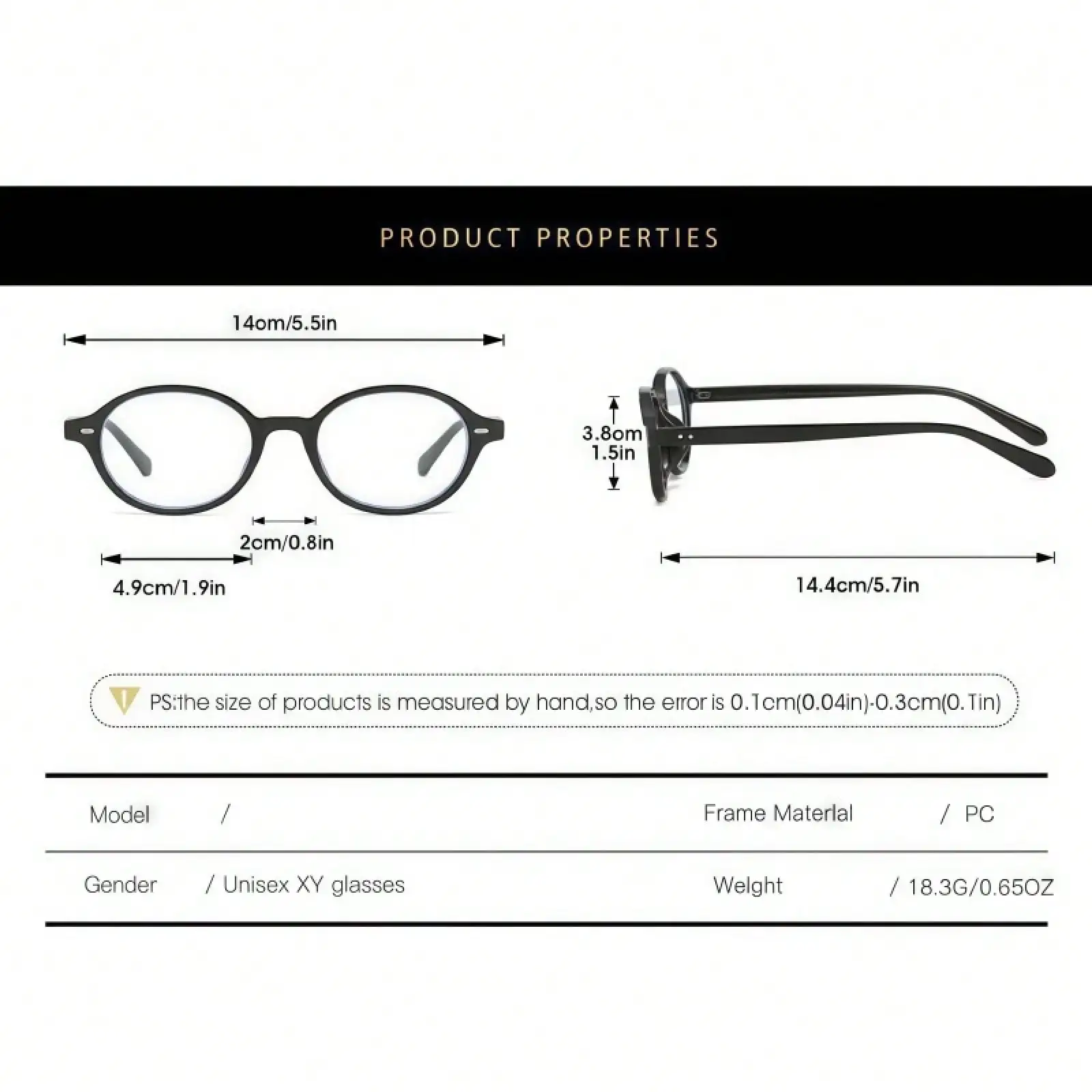 1 Piece of Women's Geek Wind Anti-Blue Glasses, American Retro Y2K Style, Oval Small Frame, Fashionable Butterfly Pattern No Degree Glasses, Suitable for Reading, Using Mobile Phones and Back to School Season. view 5