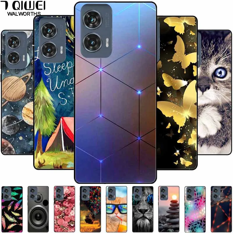 For Moto Edge 50 Fusion Case Silicone Fashion Printed TPU Soft Back Covers For Motorola Moto Edge 50 Fusion Cases 50fusion Bags