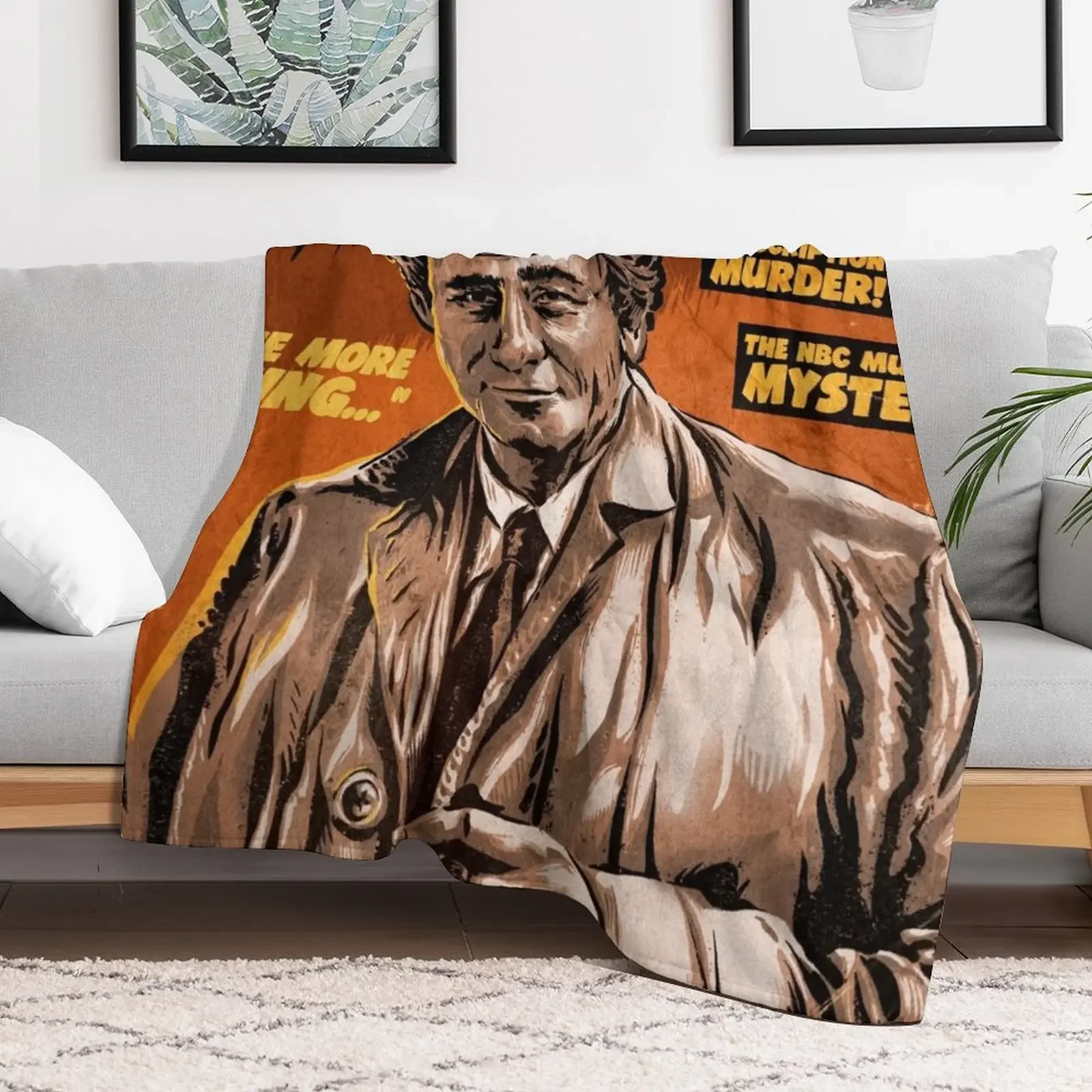 Columbo TV Show Comic Throw Blanket Travel Blankets Sofas Of Decoration Blankets