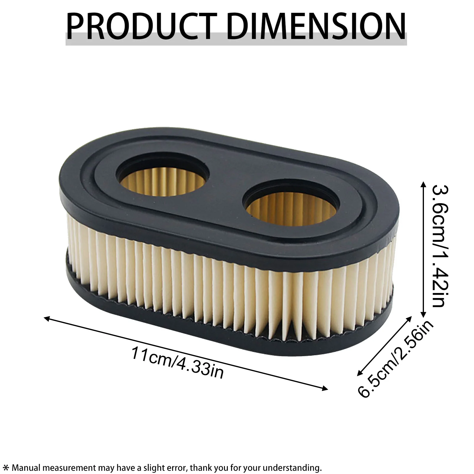 TSES Air Filter for Briggs & Stratton 798452 593260 5432 5432K, Replacement Air Cleaner Element for 500e 550e 625e 675e Series M